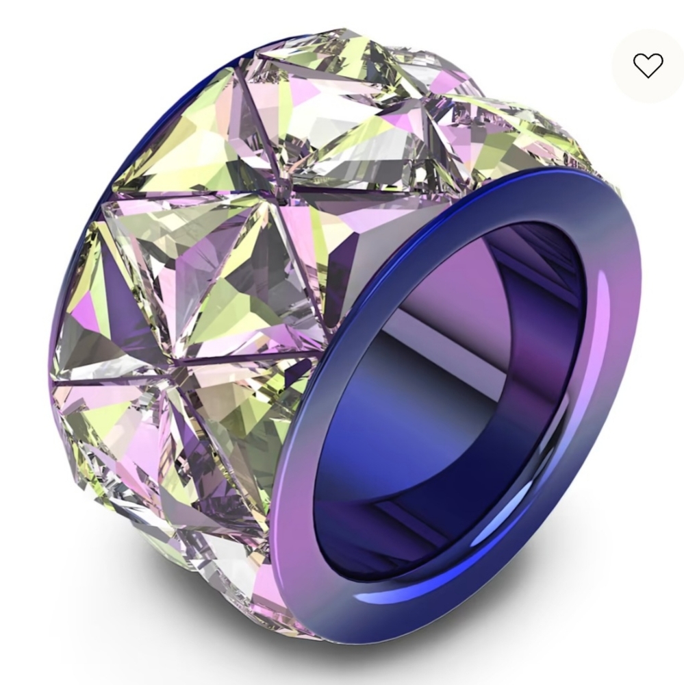 Swarovski Curiosa Ring Multi Purple sz 55